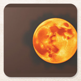 Dessous De Verre Carré Soleil Brûlant