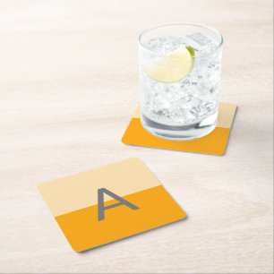 Dessous De Verre Carré Soleil Daffodique Jaune Monogramme