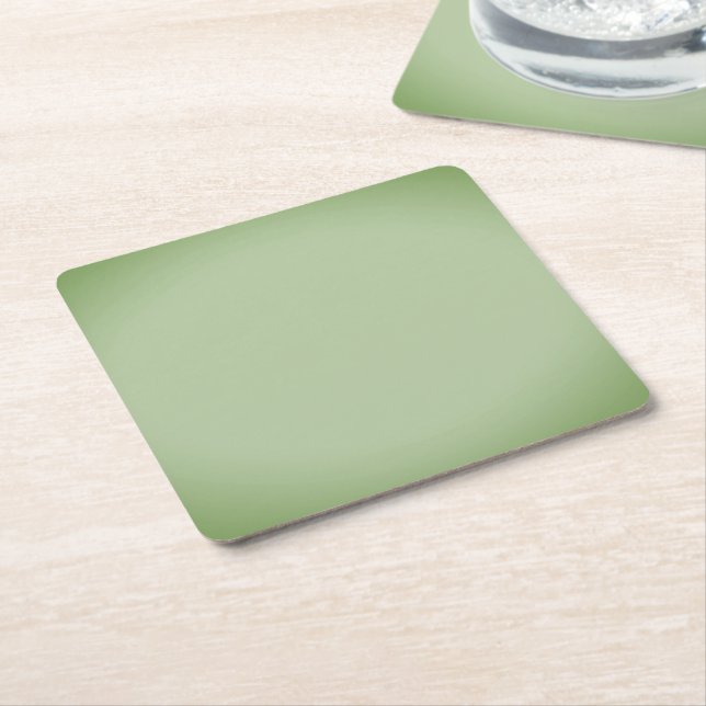 Dessous De Verre Carré Solid Jade Green Celadon  (Incliné)