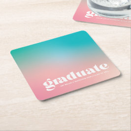 Dessous De Verre Carré Sorbet Gradient Graduation Party