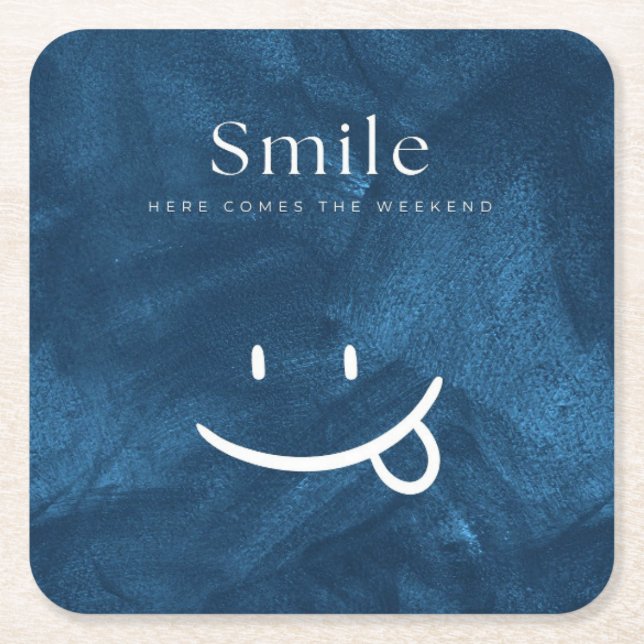 Dessous De Verre Carré Sourire (Devant)