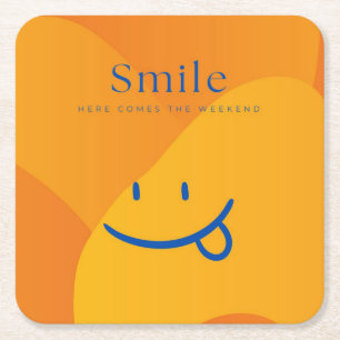Dessous De Verre Carré Sourire