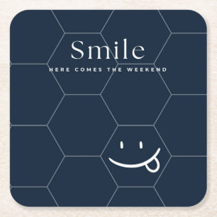 Dessous De Verre Carré Sourire