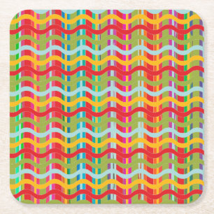 Dessous De Verre Carré Sourires dimensionnels (Options de forme) -