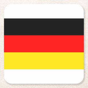 Dessous De Verre Carré Sous-verres Drapeau Allemand