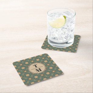 Dessous De Verre Carré Sous-verres en papier de mariage