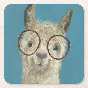 Dessous De Verre Carré Spéc. de lama - Lunettes rondes