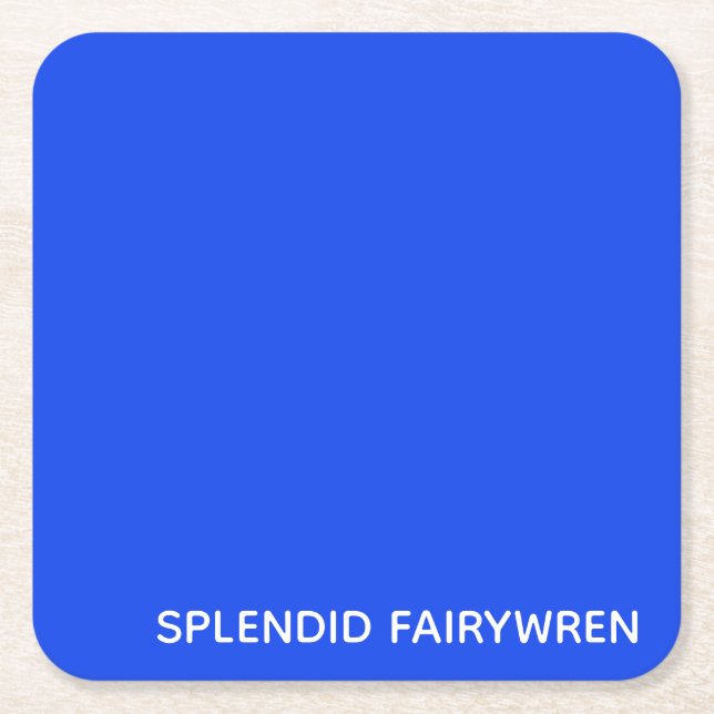 Dessous De Verre Carré Splendid Fairywren Blue Colour (Devant)