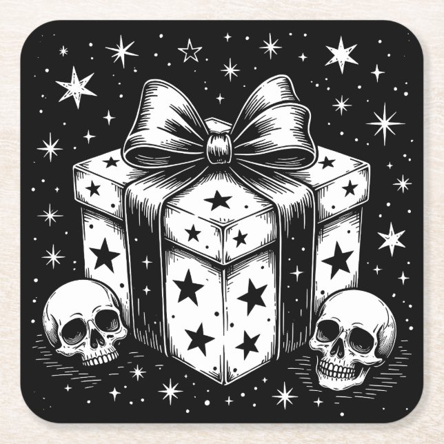 Dessous De Verre Carré Spooky Gift (Devant)