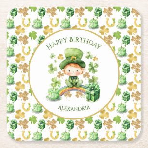 Dessous De Verre Carré St patrick Lucky One Premier Anniversaire