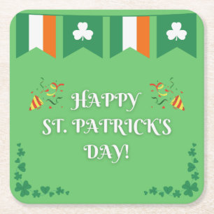 Dessous De Verre Carré St. Patrick's Day Green