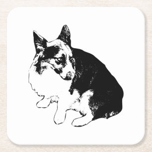 Dessous De Verre Carré Stand De Coupe, Foxy Friend