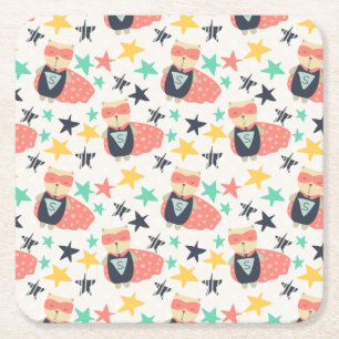 Dessous De Verre Carré Star Super Hero