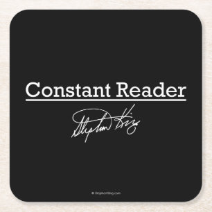 Dessous De Verre Carré Stephen King, lecteur constant