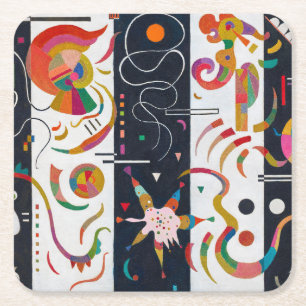 Dessous De Verre Carré Stripes, Wassily Kandinsky