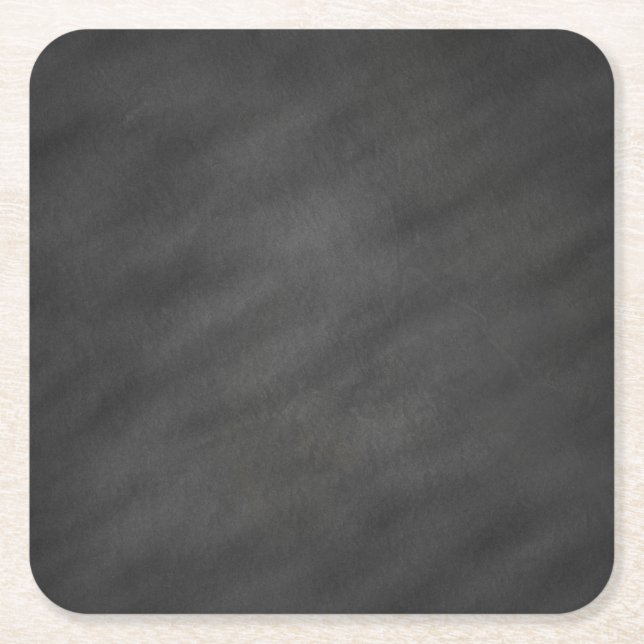 Dessous De Verre Carré Style rétro Arrière - plan Chalkboard Blackboard (Devant)