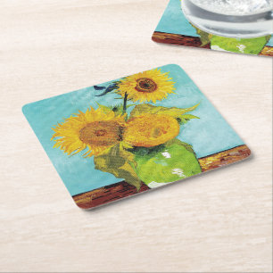 Dessous De Verre Carré Sunflowers Vincent van Gogh