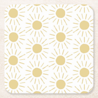Dessous de verre carré Sunshine