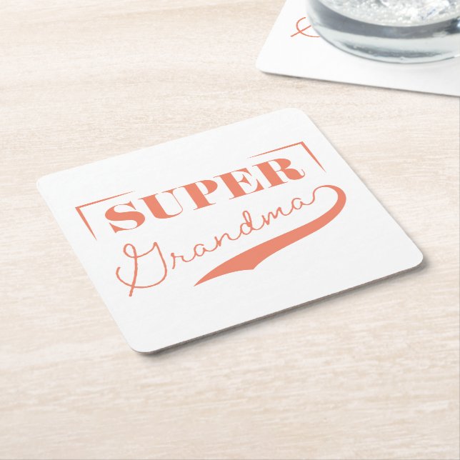 Dessous De Verre Carré Super grand-mère (Incliné)