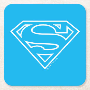 Dessous De Verre Carré Supergirl Outline S-Shield