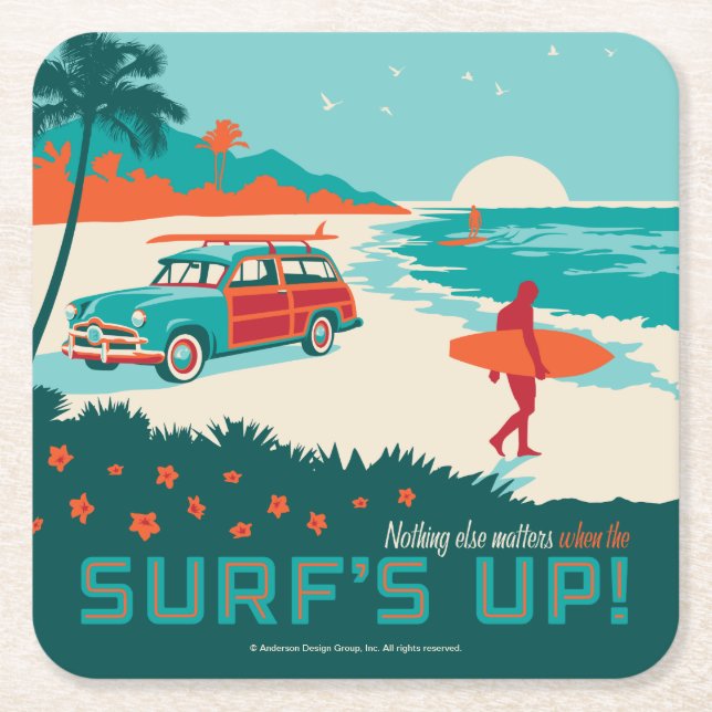 Dessous De Verre Carré Surf (Devant)