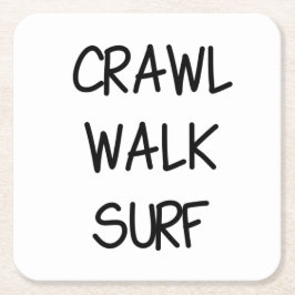 Dessous De Verre Carré Surf de la marche d'analyse