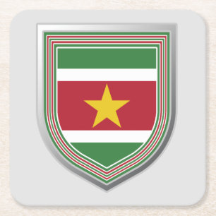 Dessous De Verre Carré Suriname - Bouclier
