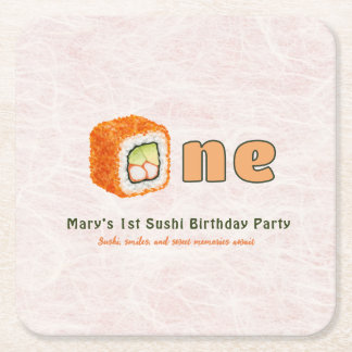 Dessous De Verre Carré Sushi- 1st Birthday