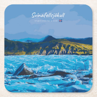 Dessous De Verre Carré Svínafellsjökull, Iceland - Glacier View