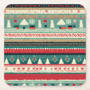 Dessous De Verre Carré Sweat moche de Noël 3