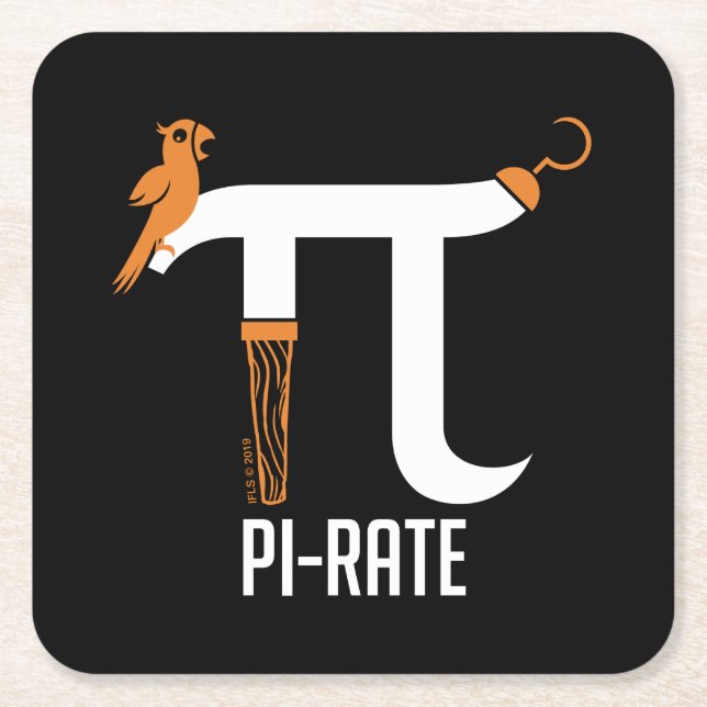 Dessous De Verre Carré Symbole de pirate (Devant)