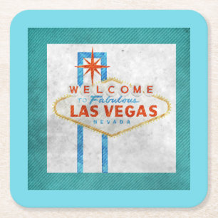 Dessous De Verre Carré SYMBOLE REtro Vegas Grunge Style