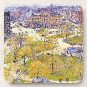 Dessous-de-verre Carré syndical au printemps par Frederick Childe H