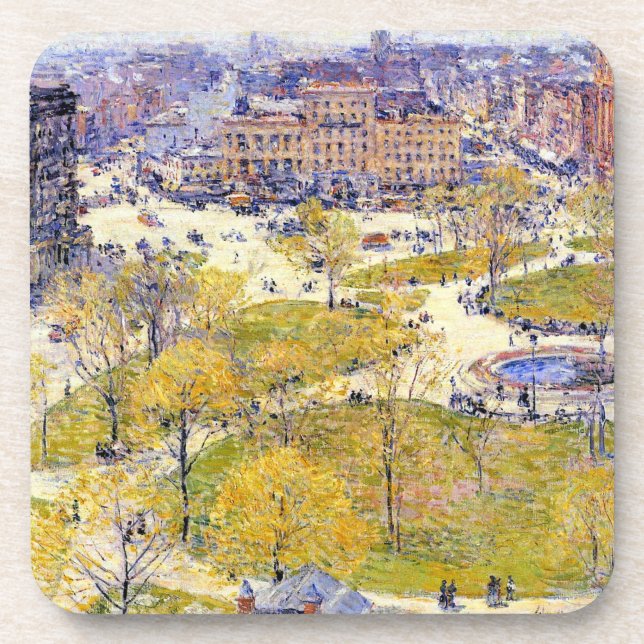 Dessous-de-verre Carré syndical au printemps par Frederick Childe H (Devant)