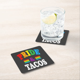 Dessous De Verre Carré Tacos de la Fierté Lgbt