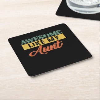Dessous De Verre Carré Tante Lover | Retro Vintage Awome Comme Ma Tante