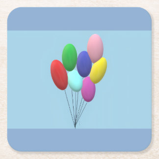 Dessous De Verre Carré Tapis de fête d'anniversaire (garçon)