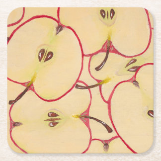 Dessous De Verre Carré Tapis de souris pomme