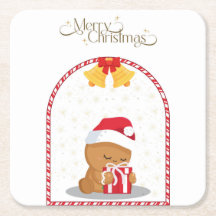 Tapisserie de Noël Ours Cadeau