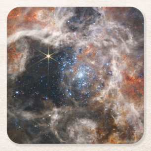 Dessous De Verre Carré Tarantula Nebula Image de JWST
