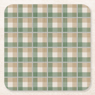 Dessous De Verre Carré Tartan