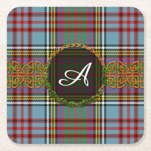 Dessous De Verre Carré Tartan d'Anderson de monogramme