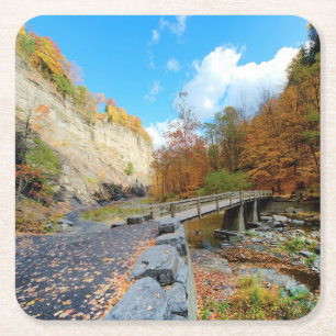 Dessous De Verre Carré Taughannock tombe parc d'état