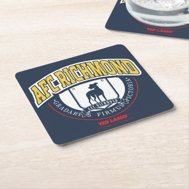 Dessous De Verre Carré Ted Lasso | AFC Richmond Athletic Circle Badge (Incliné)