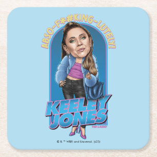 Dessous De Verre Carré Ted Lasso   Keeley Jones Bobblehead