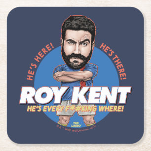 Dessous De Verre Carré Ted Lasso   Roy Kent Bobblehead
