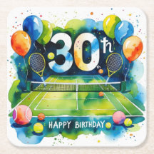 Tennis 30e anniversaire thème