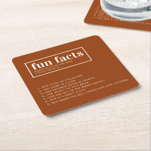 Dessous De Verre Carré Terracotta Custom Wedding Fun Facts