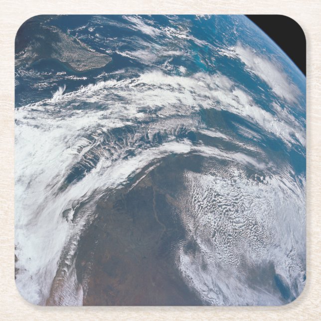 Dessous De Verre Carré Terre De L'Appareil Spacecraft Apollo 12. (Devant)
