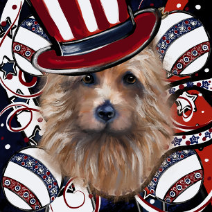 DESSOUS DE VERRE CARRÉ TERRIER AUSTRALIEN